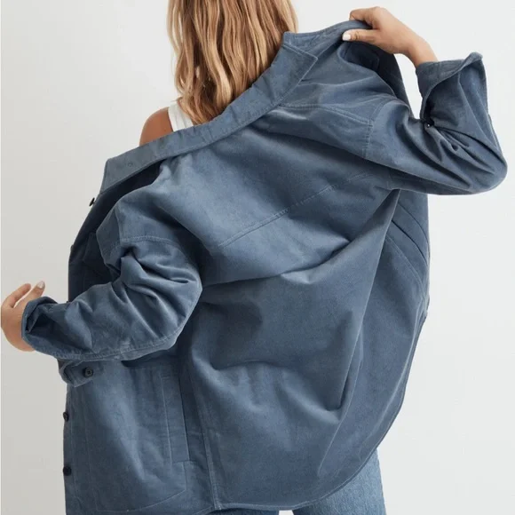 Madewell Blue Utility Jacket - Picture 2 of 8